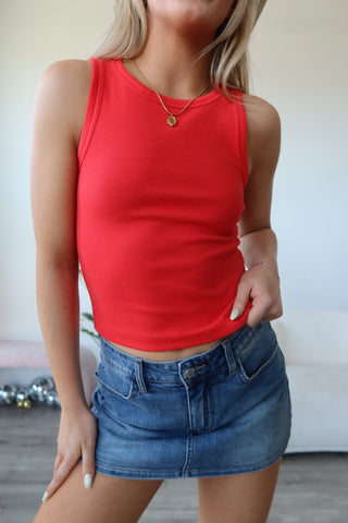 Thread & Supply Poppy Red Tank Top