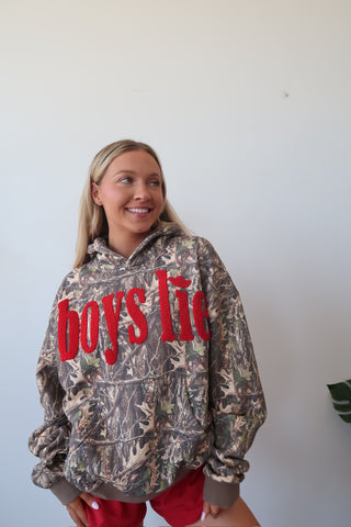 Boys Lie Manhunt Racer Hoodie