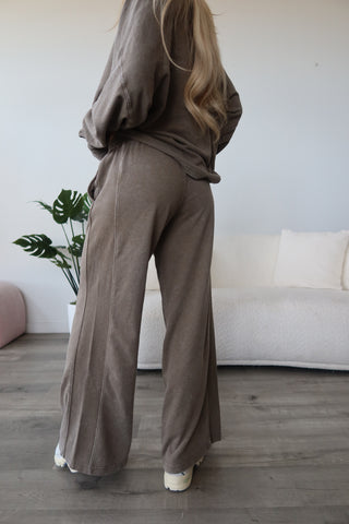 Clay French Terry Wide Leg Sweatpants