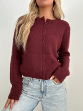 Load image into Gallery viewer, Burgundy Button Down Cardigan
