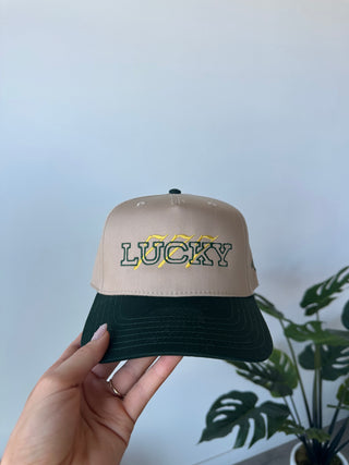 Lucky 777 Green & Khaki Trucker Hat