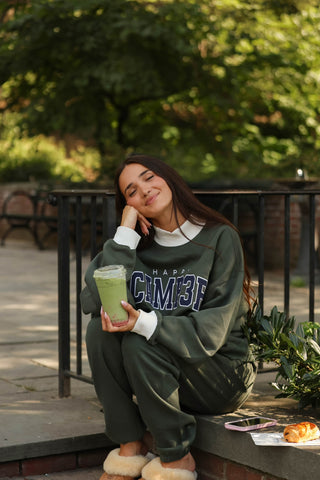 Happy Camp3r Edition Mockneck Sweatshirt - Olive