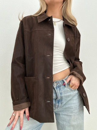 Suede Dark Brown Jacket