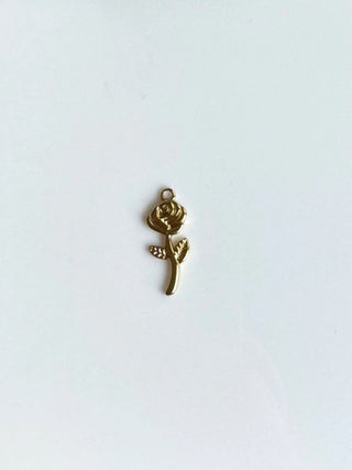 Gold Rose Charm