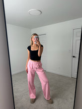 Load image into Gallery viewer, Long Blush Staple Wide Leg Sweatpants
