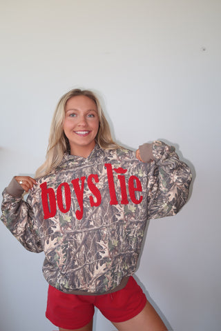 Boys Lie Manhunt Racer Hoodie