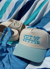 Load image into Gallery viewer, “Out Of Office” Baby Blue Trucker Hat
