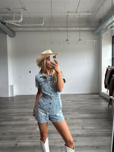 Load image into Gallery viewer, DAZE Denim Topanga Short Sleeve Romper
