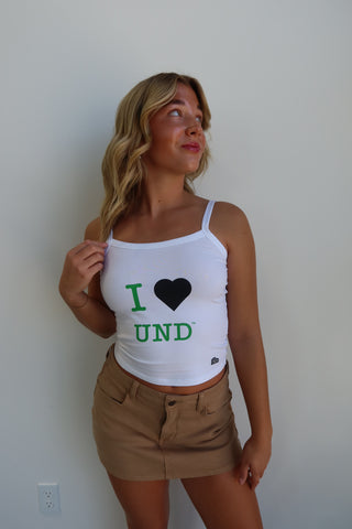 “I Love UND” Tank Top - White
