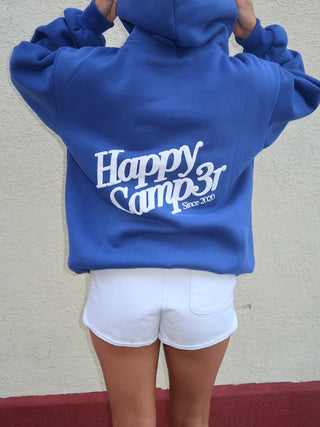 Happy Camp3r Puff Series Hoodie - Royal Blue