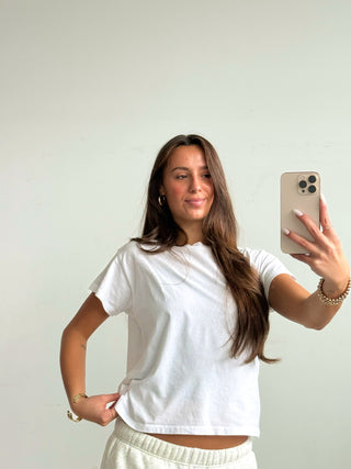 Daydreamer Solid Solo Tee - Bleach White