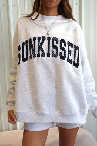 Polka Dot SUNKISSED Mockneck Sweatshirt