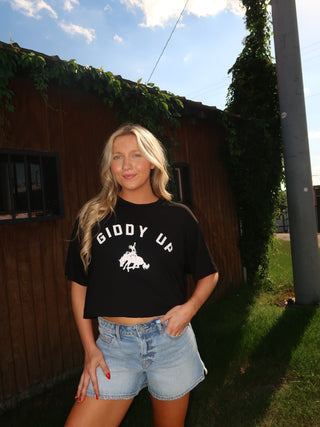 Giddy Up Cropped Tee