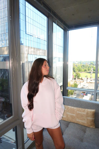 Pale Pink Staple Oversized Hoodie