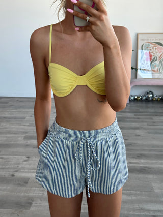 Pastel Yellow Yellow Underwire Bikini Top