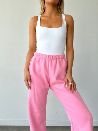 Pink Staple Joggers