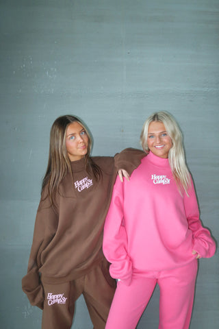 Happy Camp3r Chocolate Mockneck Sweatshirt
