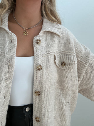 Oat Knit Cardigan