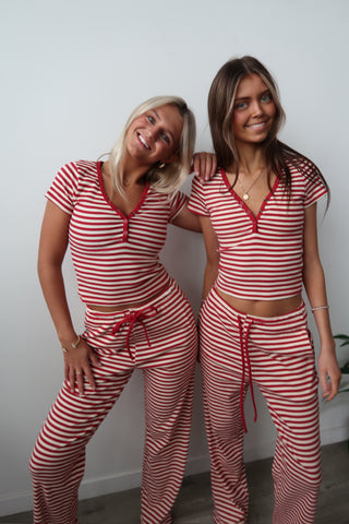 Red & White Stripe Pants