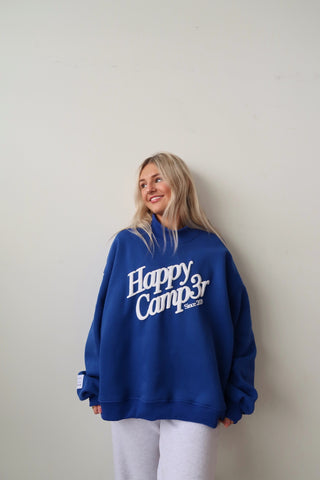 *Drift Exclusive* Happy Camp3r Royal Blue Puff Series Mockneck