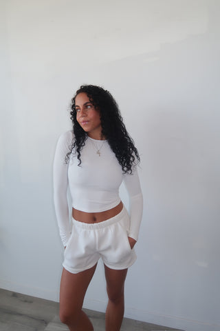 White Silky Smooth Long Sleeve
