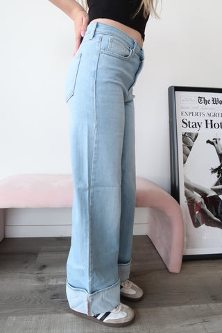 JBD Cuffed Light Denim Jeans