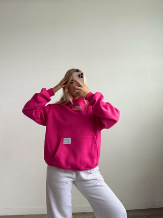 *Drift Exclusive* Happy Camp3r Pink Raspberry Puff Series Hoodie