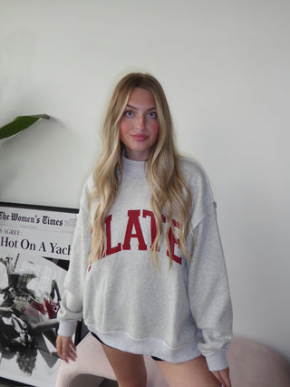 Pilates/Yoga Reversible Mock Neck Sweatshirt