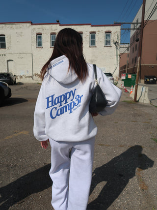 *Drift Exclusive* Happy Camp3r Ash & Royal Blue Puff Series Hoodie