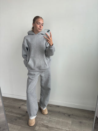 Regular Heather Grey Staple Wide Leg Sweatpants