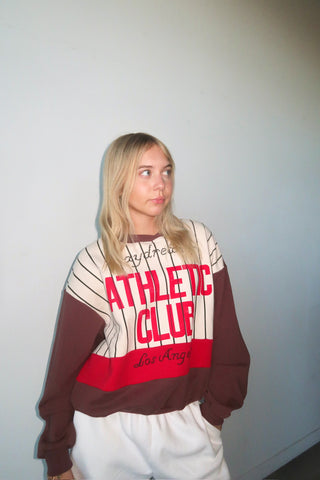 Daydreamer Athletic Club Colorblock Crewneck