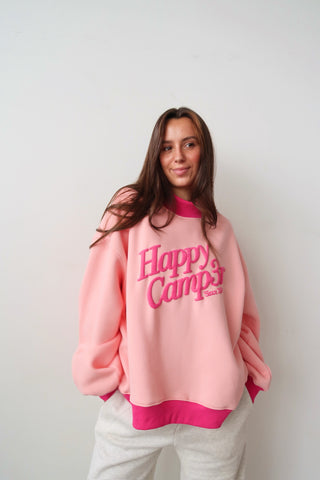 Happy Camp3r Light Pink Puff Series Mockneck