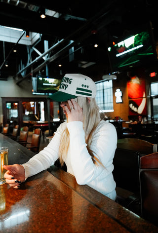 Feeling Lucky Green Vintage Trucker Hat