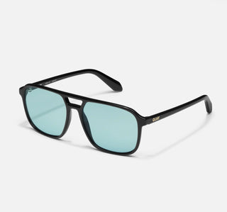 Quay Black Frame/Aqua Lens - On The Fly