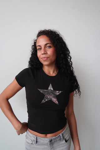 Camo Star Baby Tee