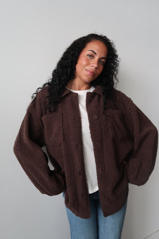 Espresso Sherpa Jacket