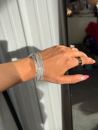 Rhinestone Stretchy Bracelet Stack
