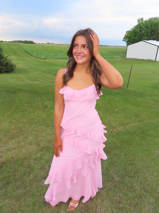 Pink Ruffle Dress