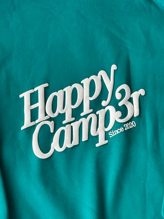 Happy Camp3r Frosted Teal Puff Series Hoodie