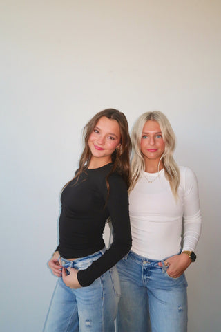 Ivory Long Sleeve Jersey T-Shirt