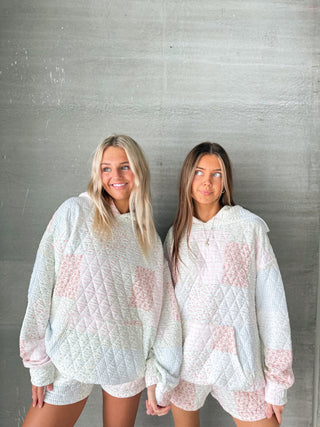 Quilted Pastel Hoodie
