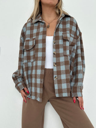 Blue Plaid Shacket