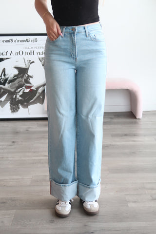 JBD Cuffed Light Denim Jeans