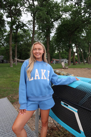 “Lake” Embroidered Mockneck