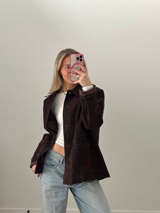 Suede Dark Brown Jacket