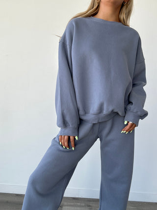 French Blue Staple Oversized Crewneck