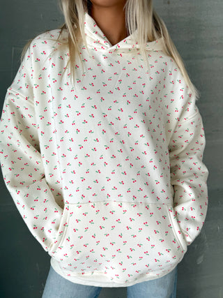 Ivory Cherry Hoodie