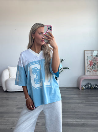 V-Neck Oversized Jersey Tee