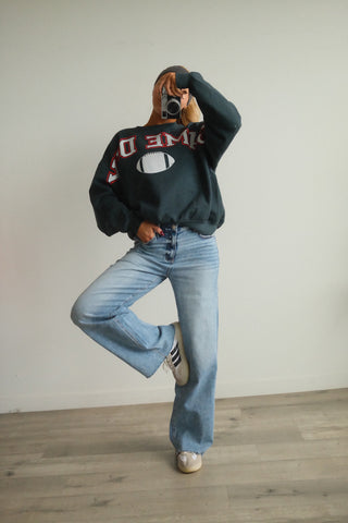 Flying Monkey High Rise Wide Leg Jeans