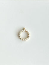 Load image into Gallery viewer, Pearl Circle Charm (Gold)
